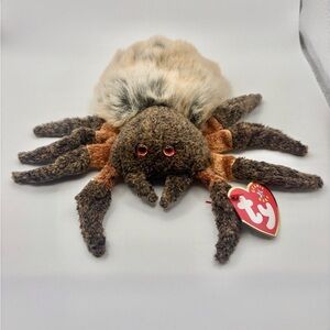 Ty Beanie Baby Spider Plush with Red Tag